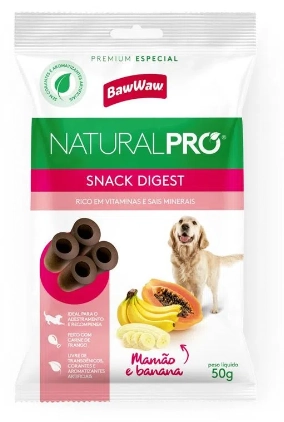 Snack Caes Baw Waw Natural Pro 50g Digest
