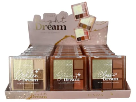 Paleta Sombras Iluminador Bright Dream Fz10083 Sc Fenzza