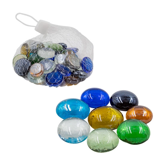 Pedra Vidro Redondo Colorido 135g Ns079485 Cim