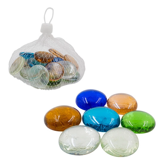 Pedra Vidro Redondo Colorido 16pcs Ns079474 Cim