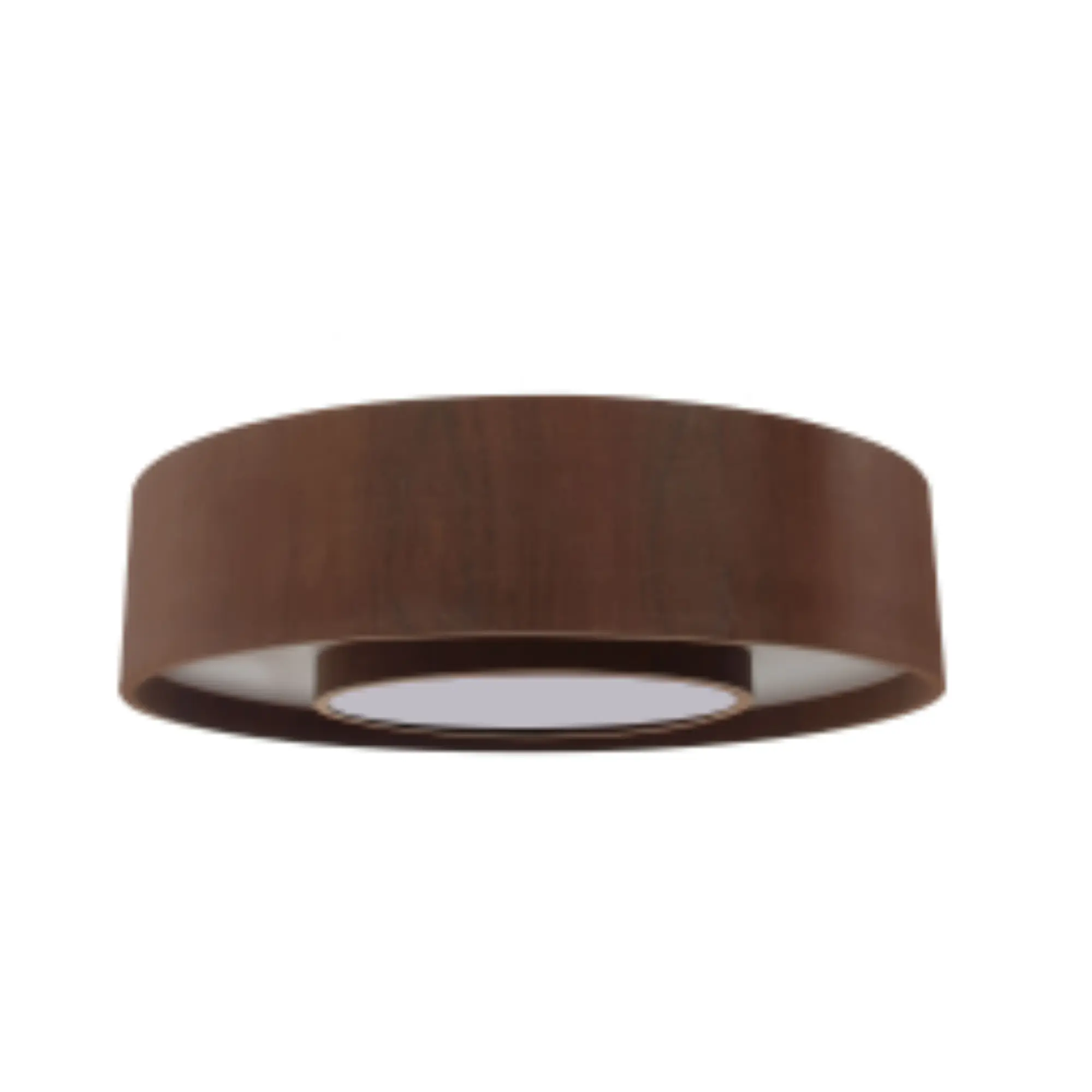 Plafon Madeira Redondo Anel 60cm - 8 Luzes Imbuia