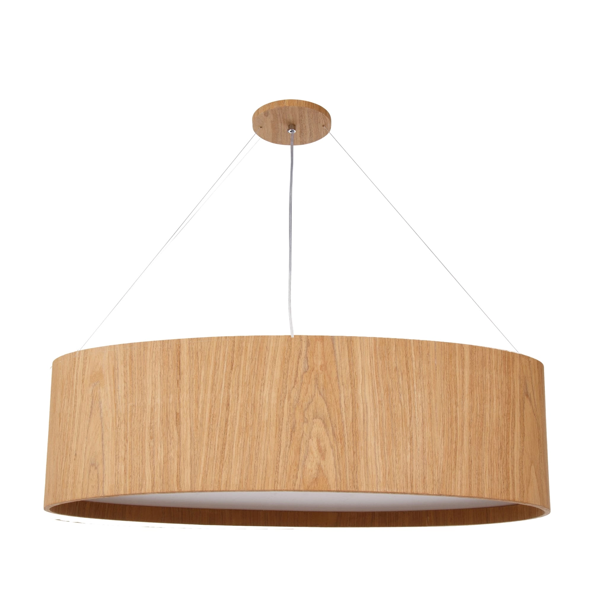 Pendente Madeira Oval 75cm Freijó