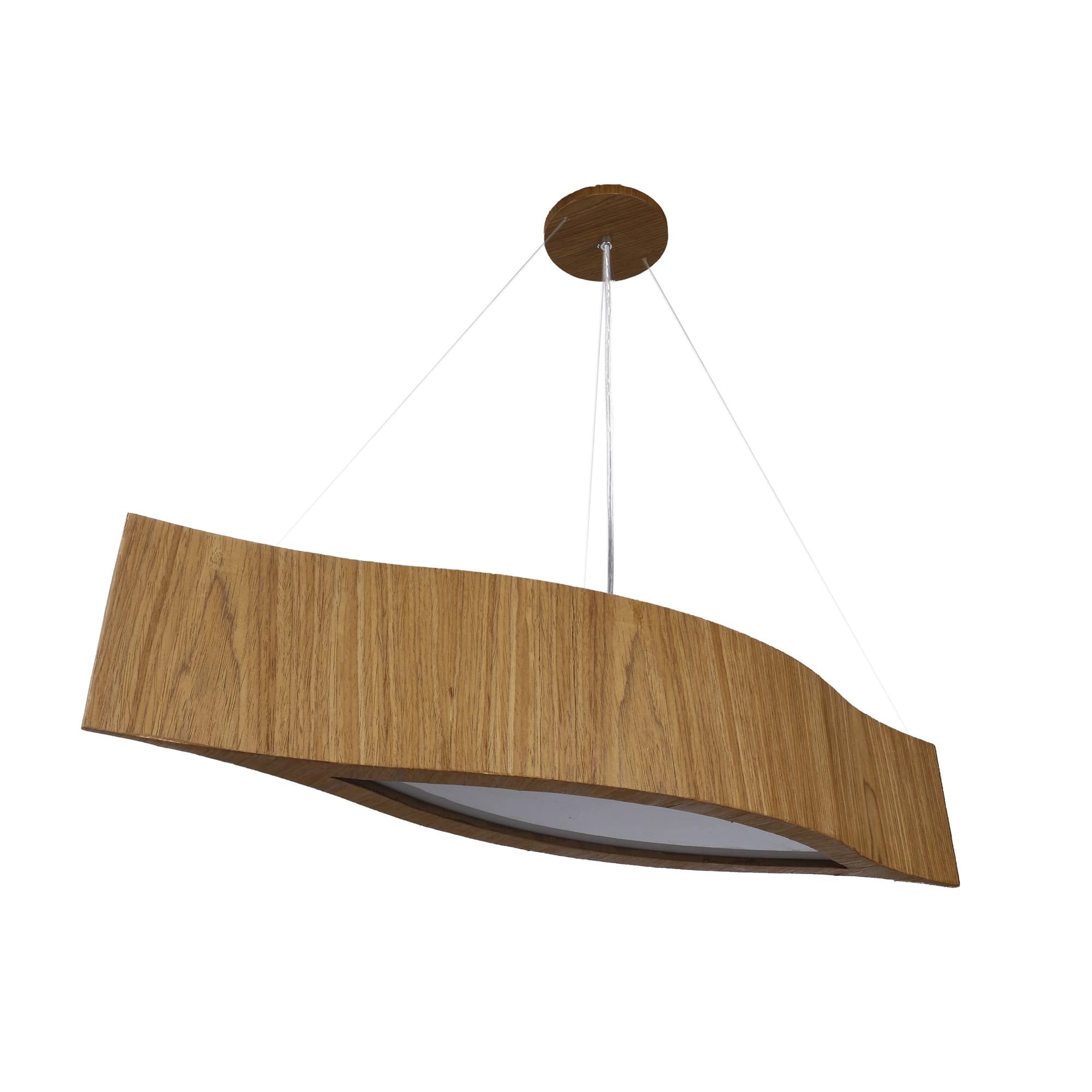 Pendente De Madeira Canoa 100cm 1xg13 Freijó