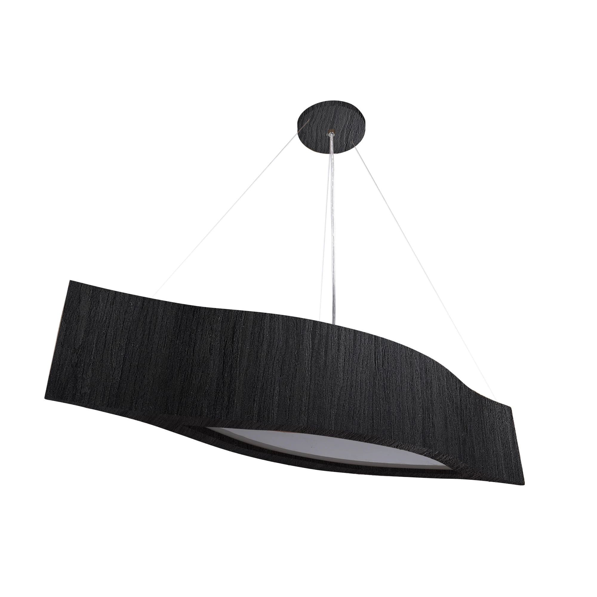 Pendente De Madeira Canoa 100cm 1xg13 Preto