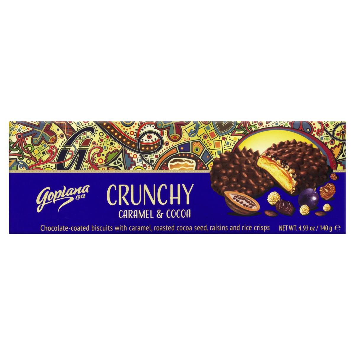 Biscoito Caramelo E Nuts Goplana Caixa 140g