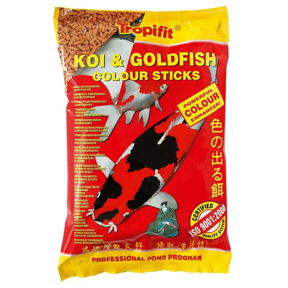 Alimento Tropical Koi Goldfish Colour Sticks Para Peixes