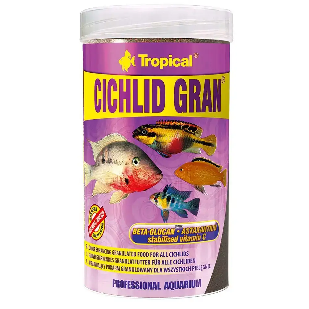 Alimento Tropical Cichlid Gran Para Peixes