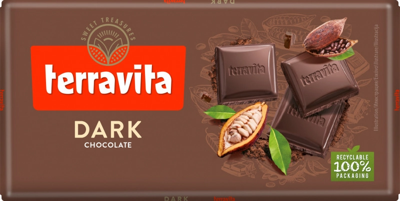 Chocolate Dark Terravita Cartucho 100g