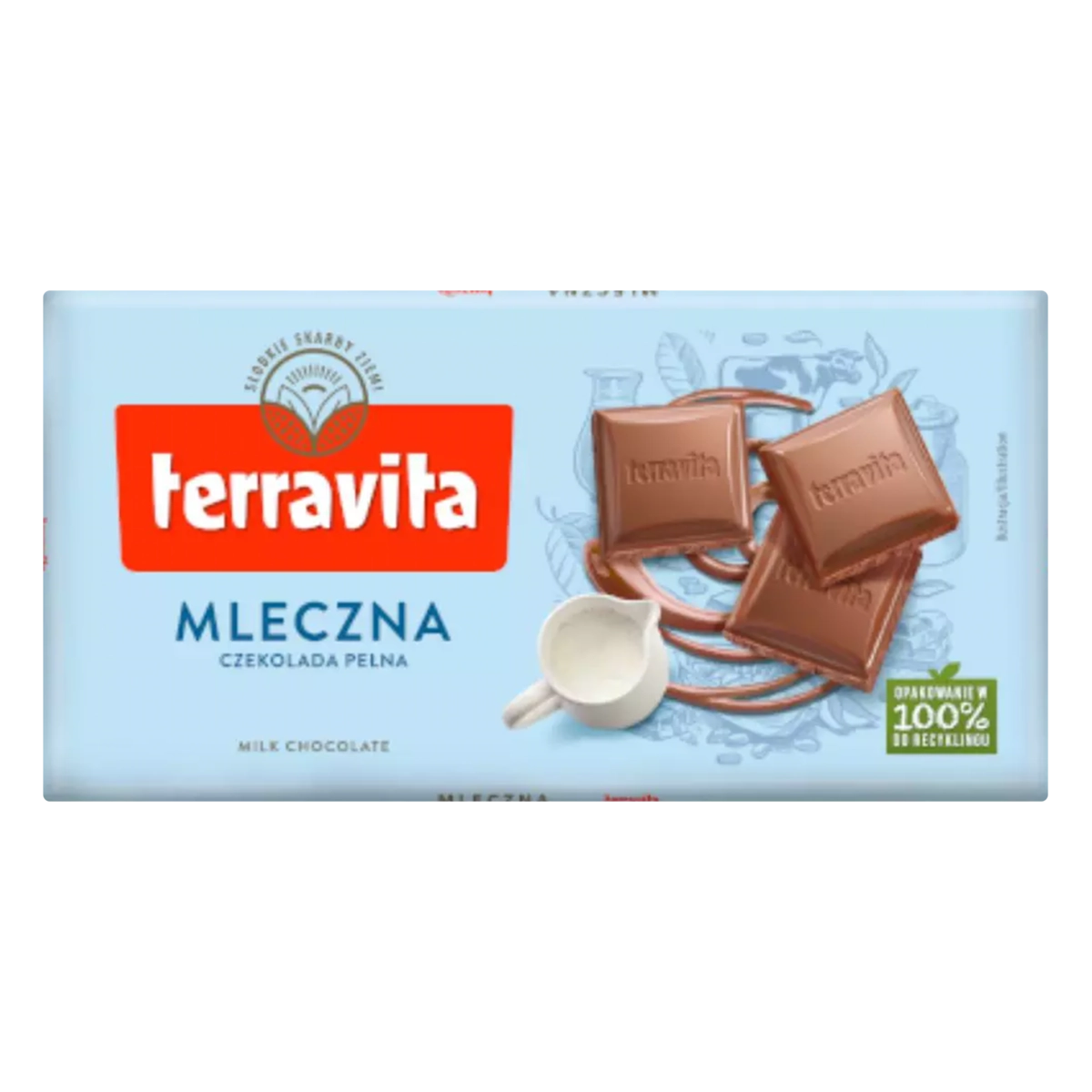 Chocolate Ao Leite Terravita Cartucho 100g