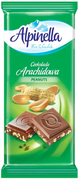 Chocolate Alpinella Ao Leite Com Amendoim 90g