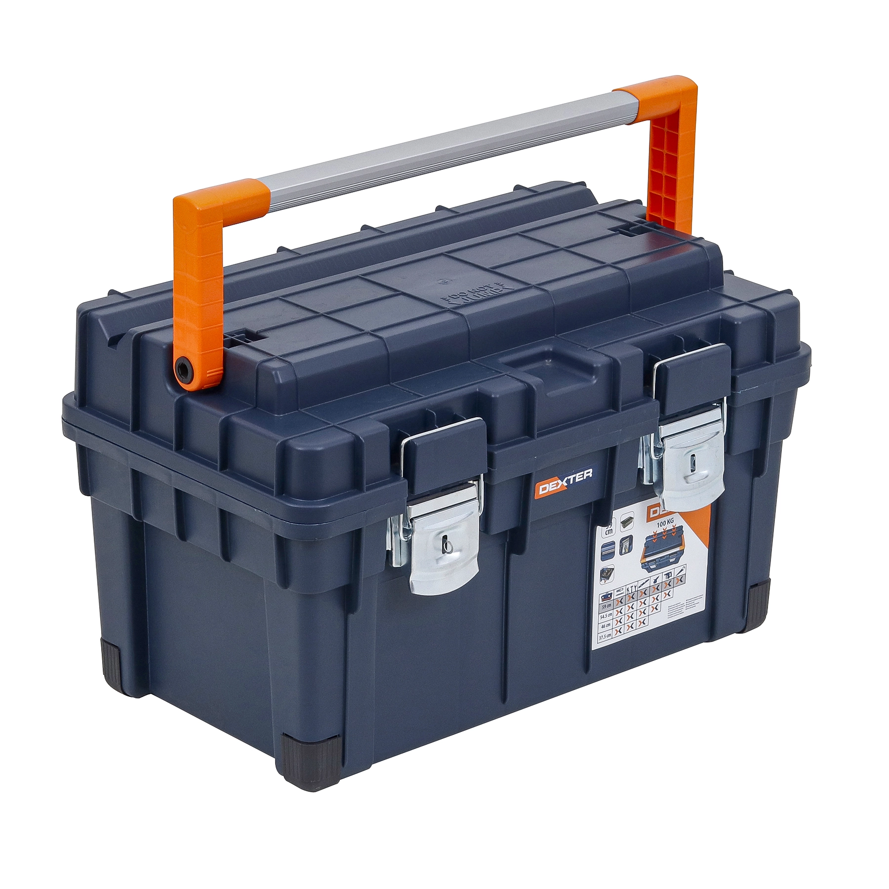 Caixa de Ferramentas Dexter 59,5x34,5x35,5cm 57L em Plástico