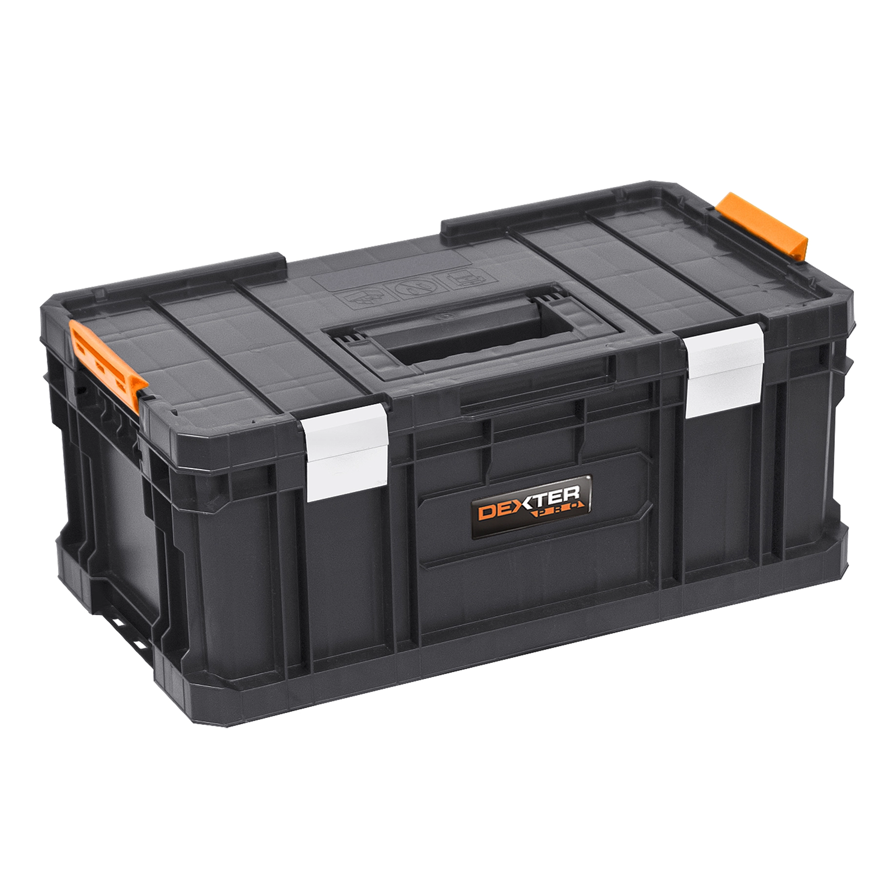 Caixa Modular de Ferramentas Dexter Pro 22,1x52,6x30,7cm 26L em Plástico