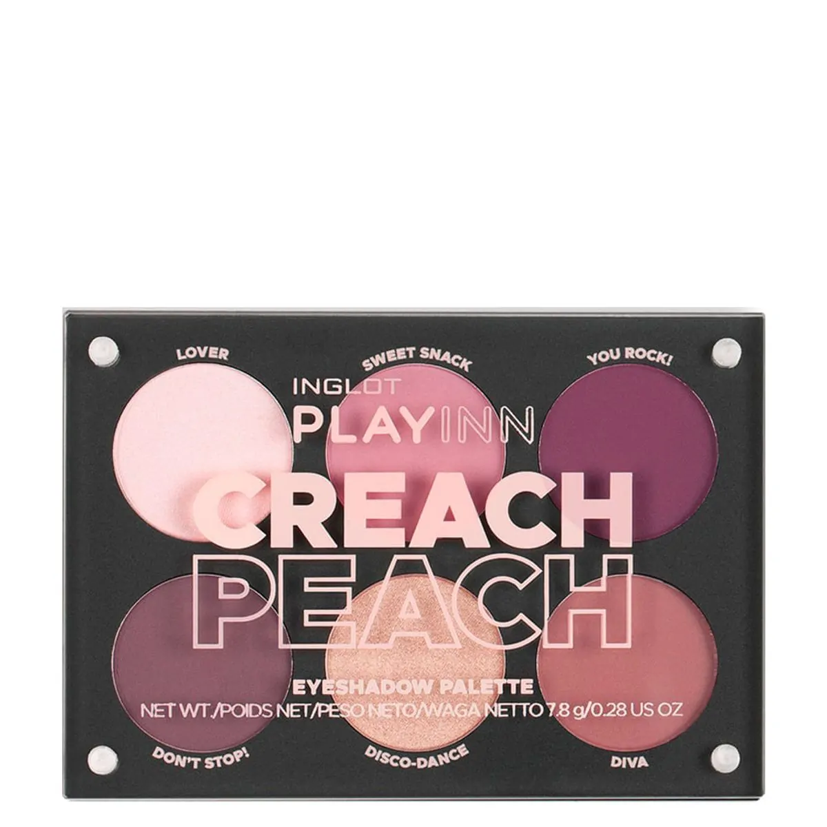 Paleta De Sombras Inglot Playinn Creach Peach 8,4g - Inglot Playinn Creach Peach Paleta de Sombras 8
