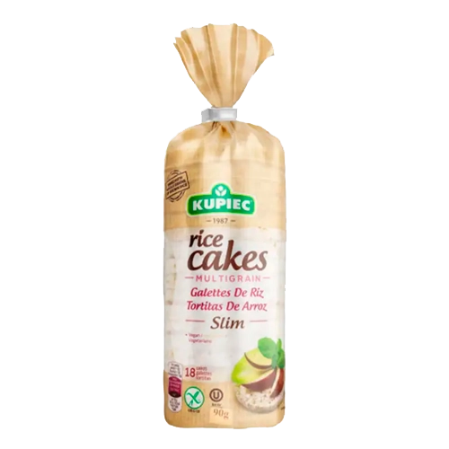 Biscoito De Arroz Multigrãos Kupiec Slim Pacote 90g