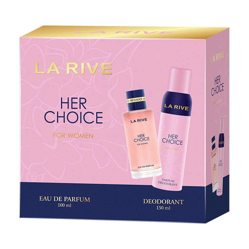 Kit La Rive Her Choice Fem Edt100 Ml Desod 150ml:transparent:unico