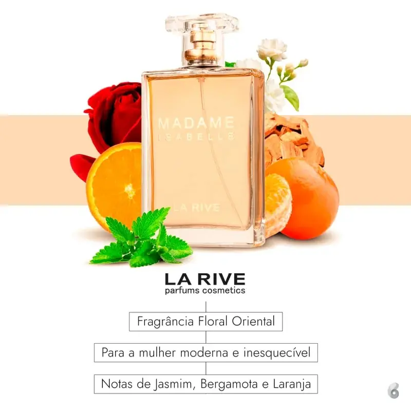 Eau De Parfum Madame Isabelle La Rive Feminino 90ml