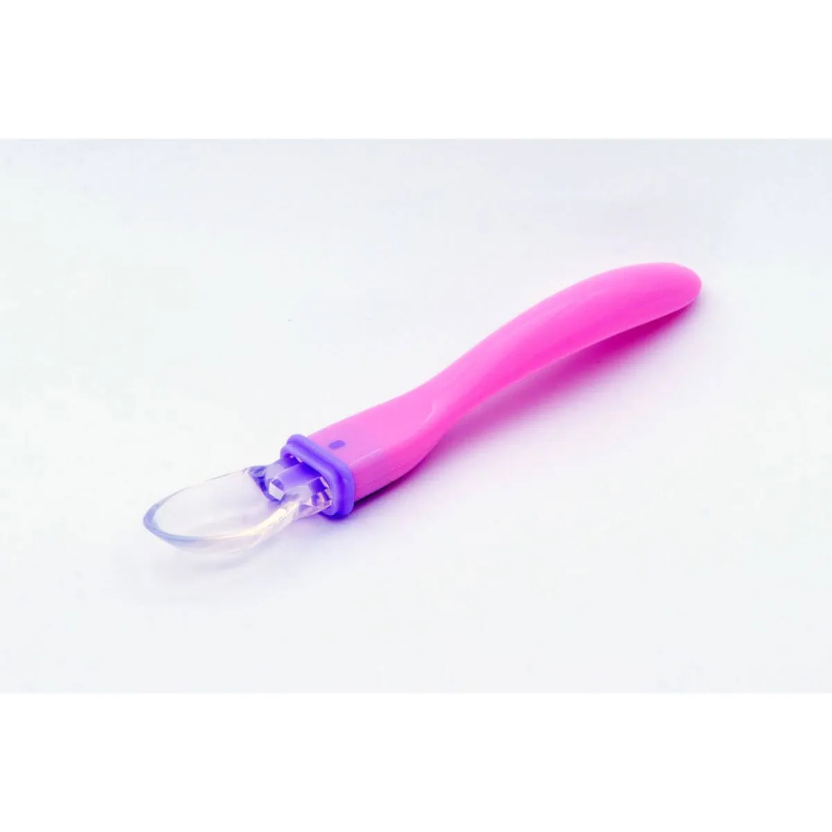 Colher Silicone Flexível 3m+ Rosa - Ibimboo