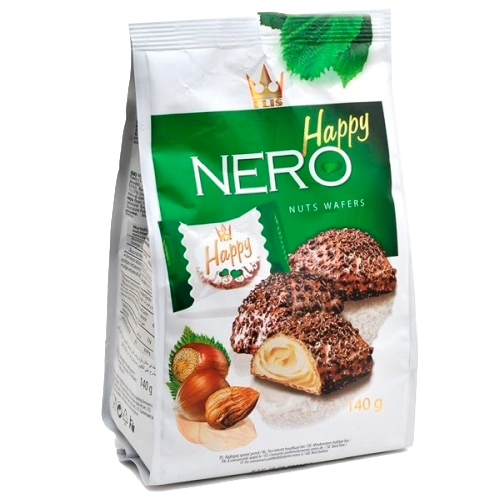 Biscoito Flis Wafers Hazelnut Nero 140g