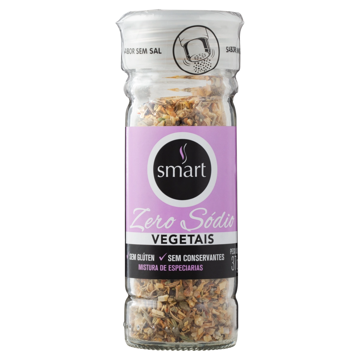 Tempero Para Vegetais Zero Sódio Smart Vidro 37g