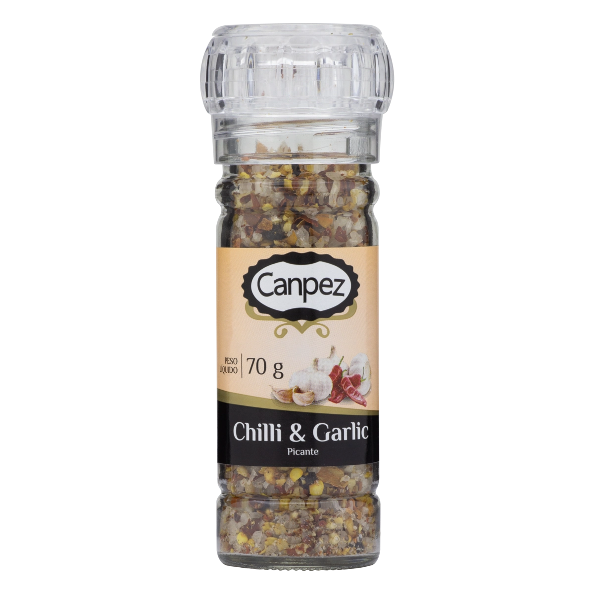 Tempero Granulado Picante Canpez Frasco 70g