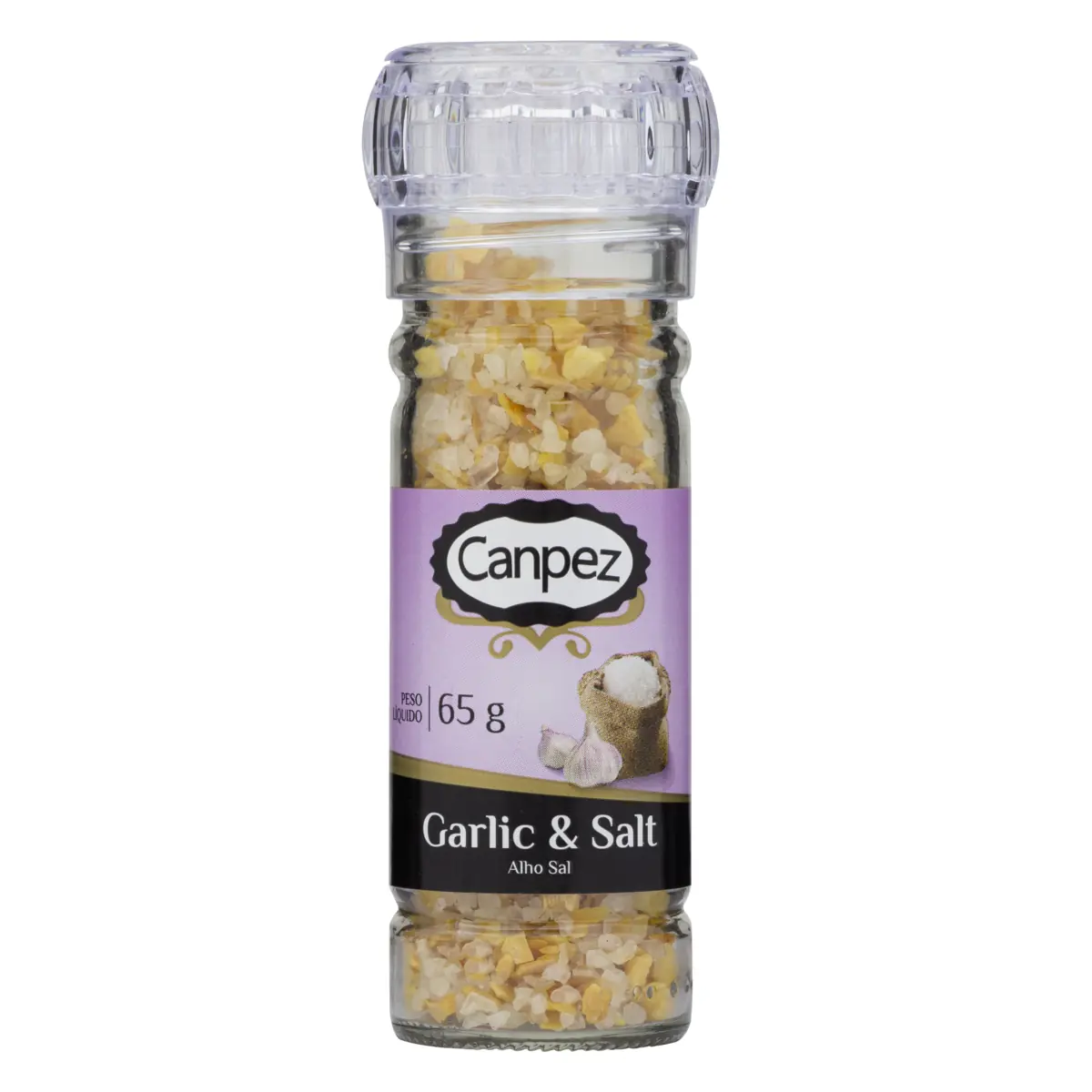 Tempero Granulado Alho E Sal Canpez Frasco 65g