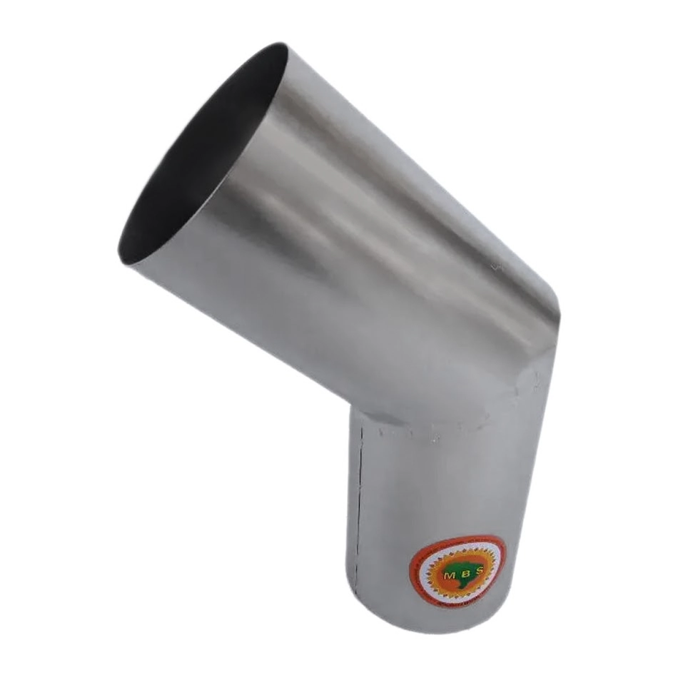 Curva Para Tubo De Chaminé Inox Diâmetro 10cm