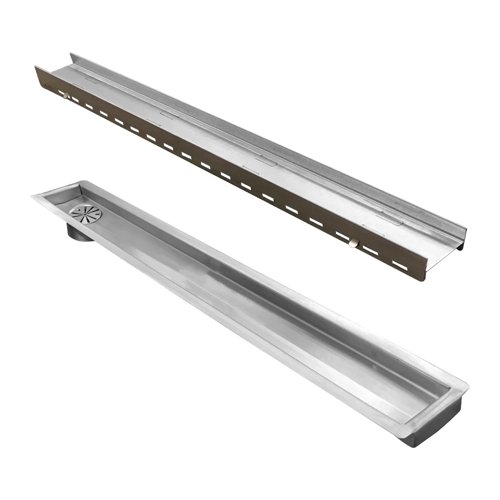 Ralo Linear 100 Cm Oculto De Inox Com Saida De 5cm Lateral