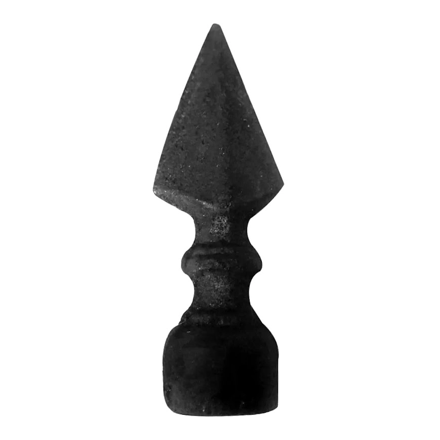 Ponteira Ponta De Lança Ferro N02 Grade Portão Muro 4x14cm