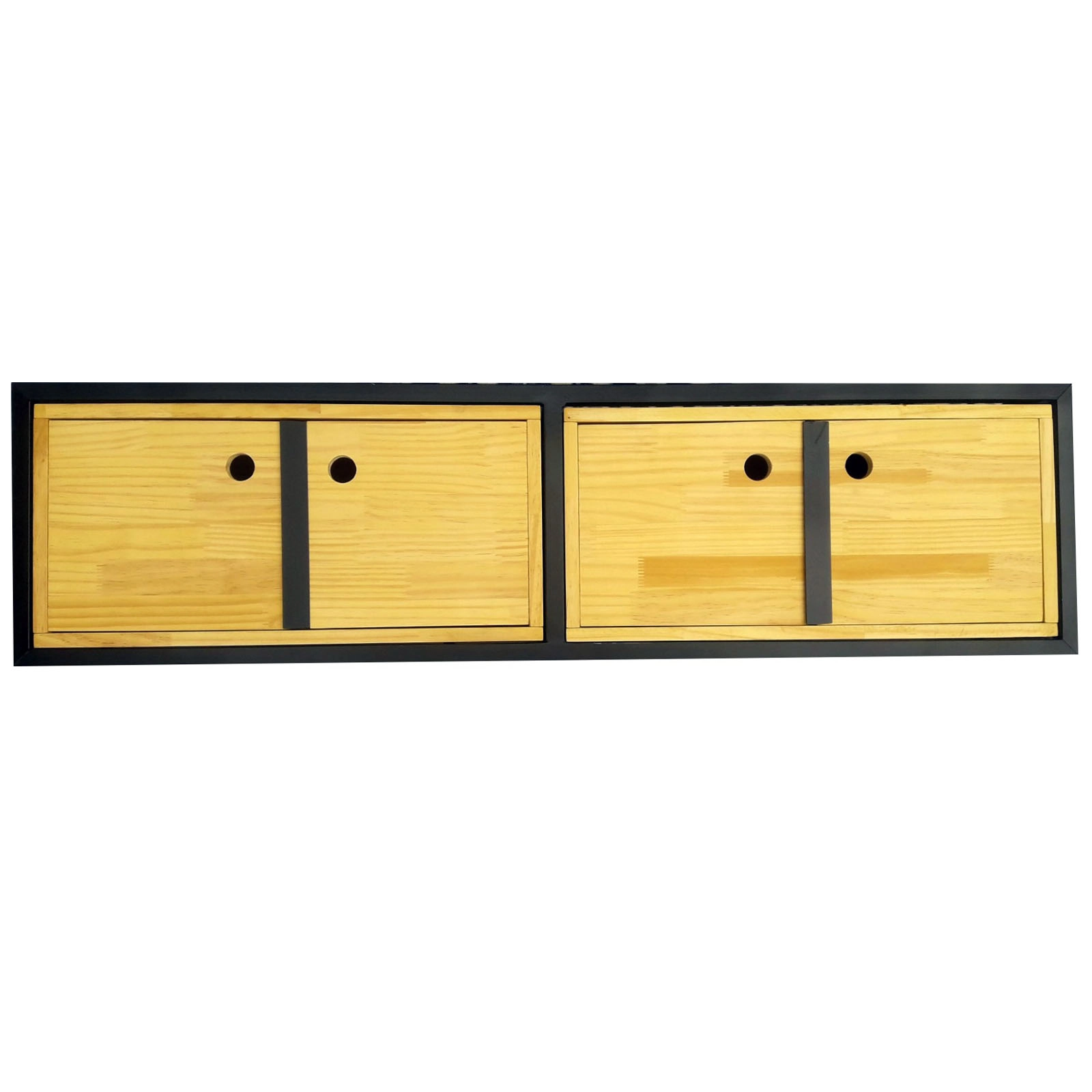 Nicho Industrial Linha Tetris - Ferro E Madeira – Modelo 06