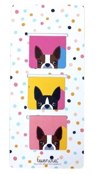 Kit 3 Marcadores Pagina Magneticos Bulldogs Pmm006 Buendia