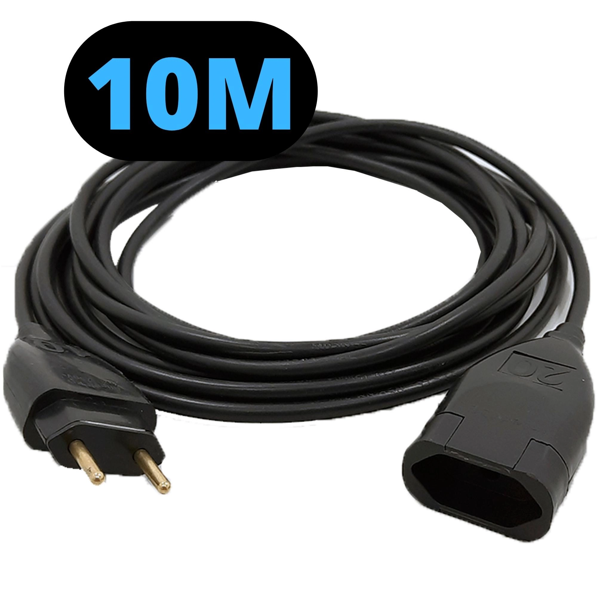 Extensão Com 1 Tomada Modelo Padrão Plug 3 Pinos Com 10 Metros