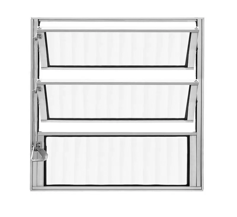 Vitrô Basculante Aluminio Brilhante 0.60x0.40