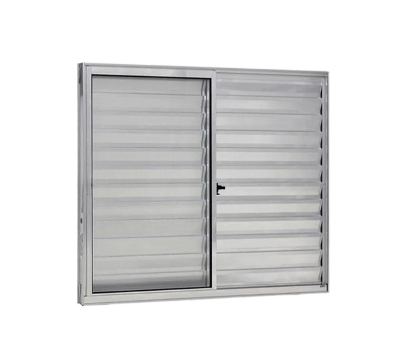 Veneziana 3 Folhas Aluminio Brilhante 1.00x0.80