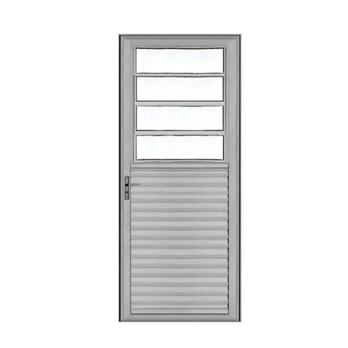 Porta Basculante Aluminio Brilhante 2.10x0.80 Lado Esquerdo