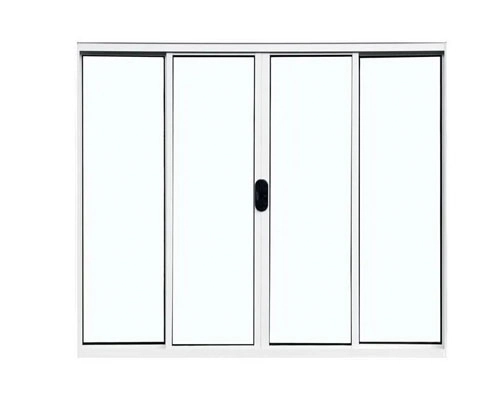 Vitrô 4 Folhas De Correr Aluminio Branco 1.00x1.00
