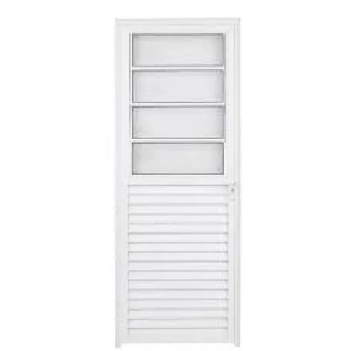 Porta Basculante Aluminio Branco 2.10x0.80 Lado Direito