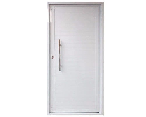 Porta Lambril Aluminio Branco C/ Puxador 2.10x0.80 Lado Direito