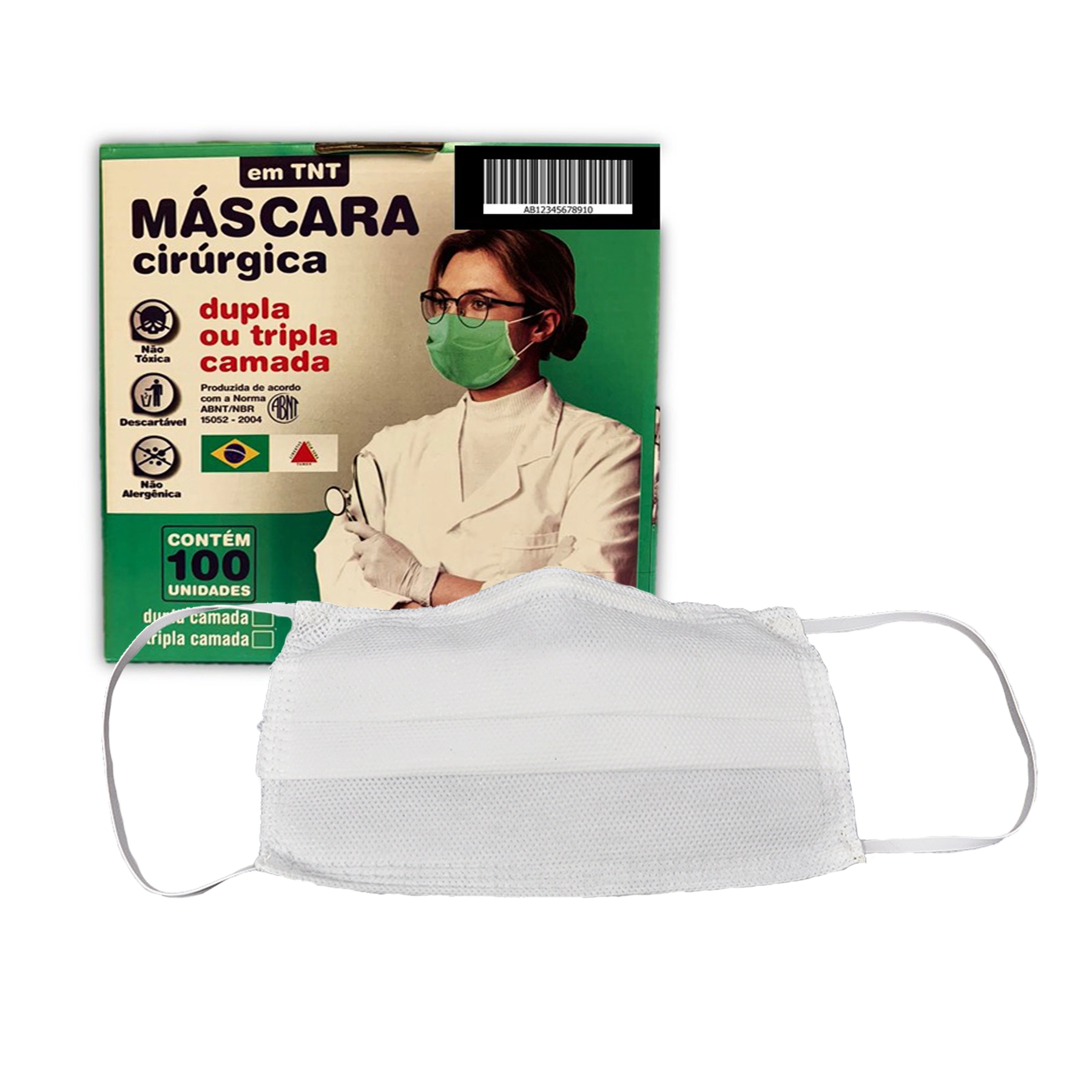 Máscara Descartável sem válvula para Proteção Respiratória Proteconfort