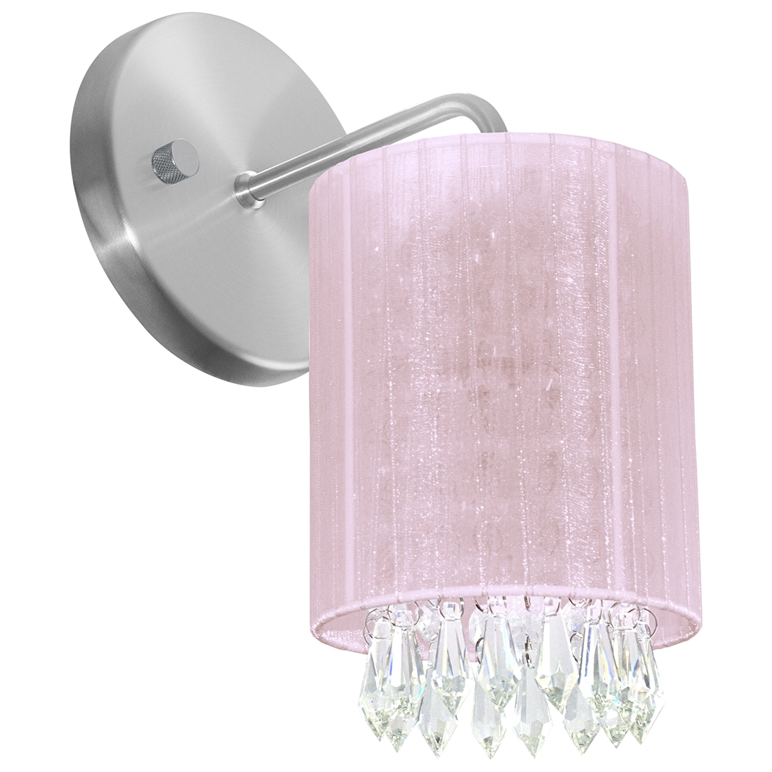 Arandelas Redonda Cganza Super Elegante Rosa