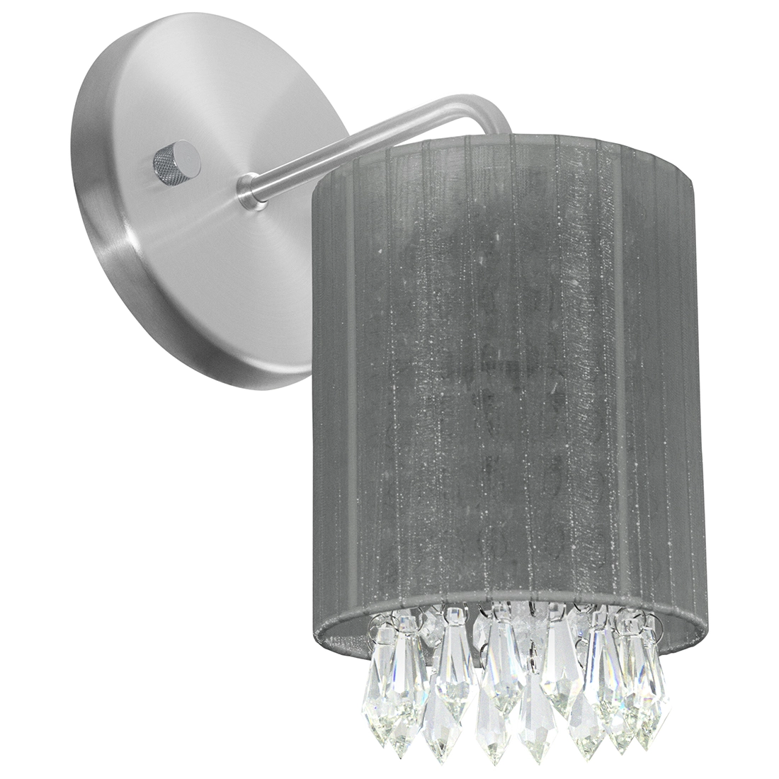 Arandelas Redonda Cganza Super Elegante Cinza