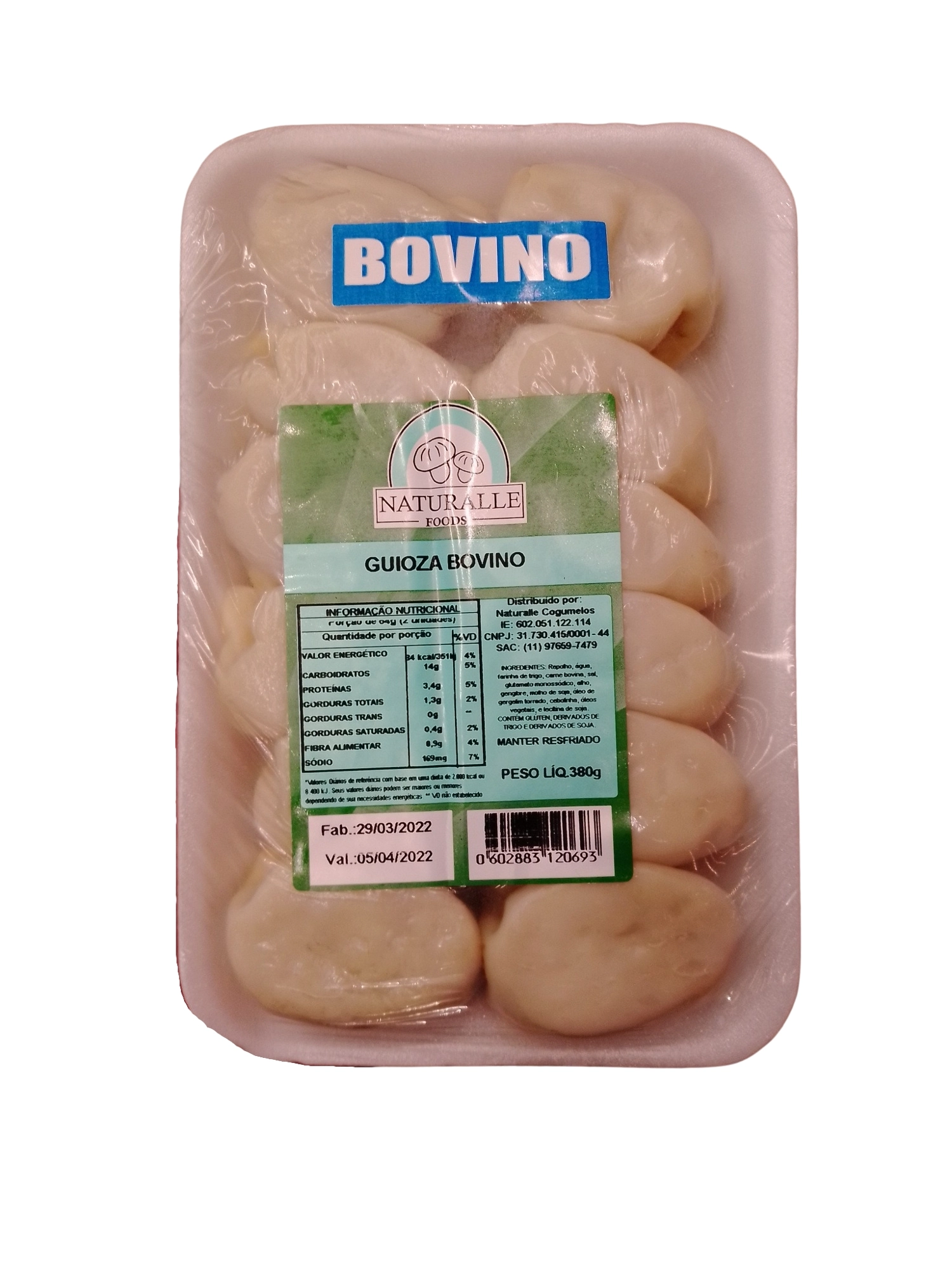 Guioza Naturalle 380g Carne Bovina