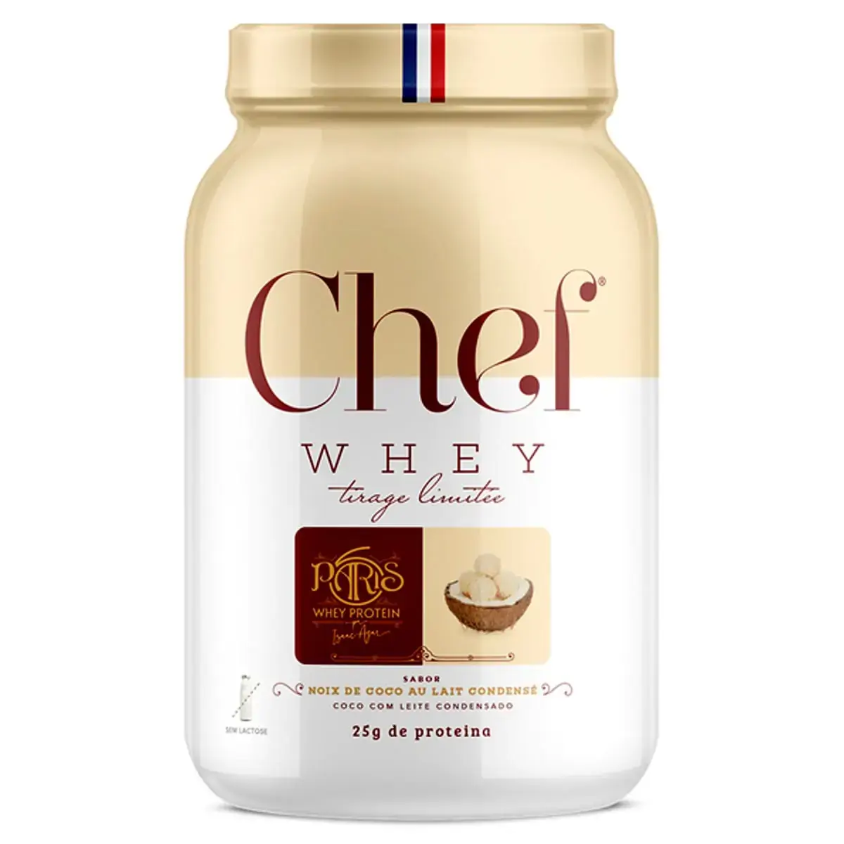 Whey Protein Chef Whey Paris 6 Coco Com Leite Cond 800g