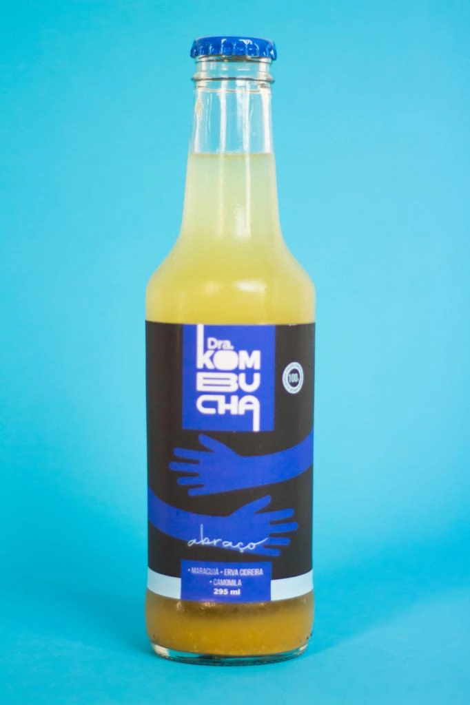 Kombucha Abraco Maracuja C/ Cidreira Camomila Dra 295ml