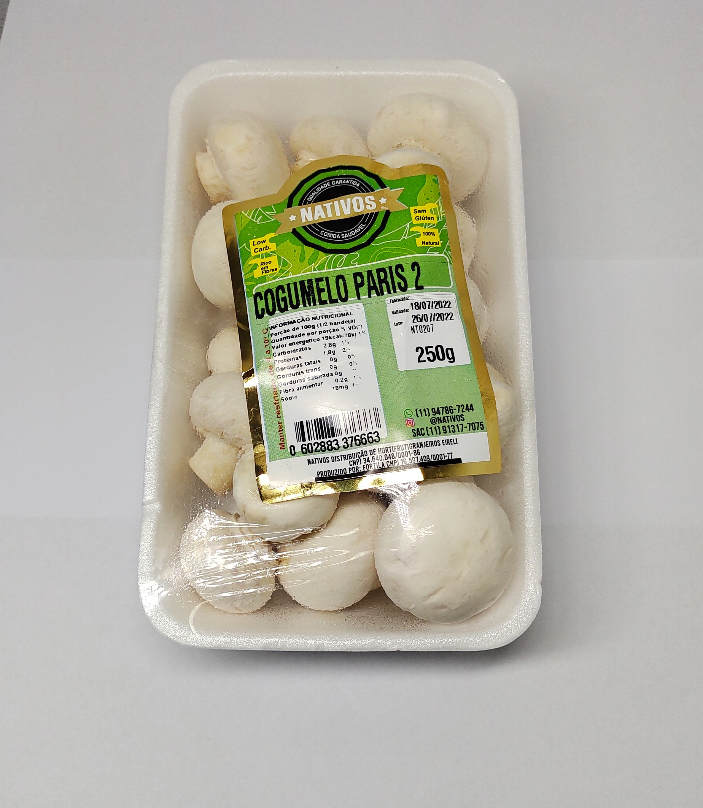 Cogumelo Paris Nativos 200g