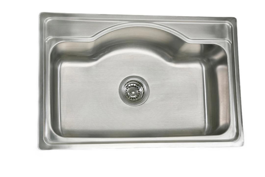 Cuba De Aço Inox Escovada 68 x 45 Pia De Cozinha Com Valvula