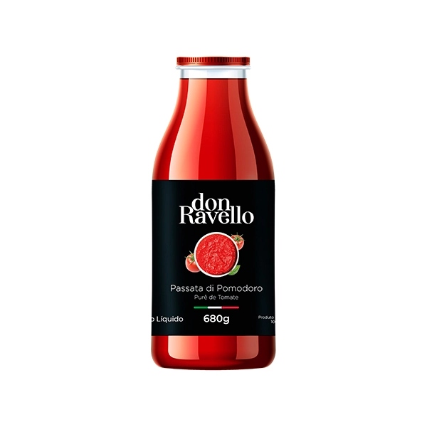 Purê De Tomate Don Ravello Vidro 680g