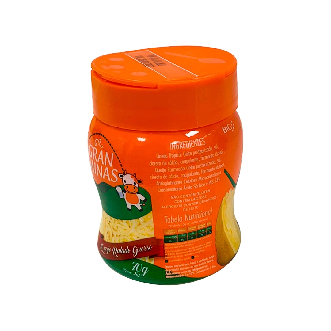 Queijo Ralado Gran Minas Pote 70g