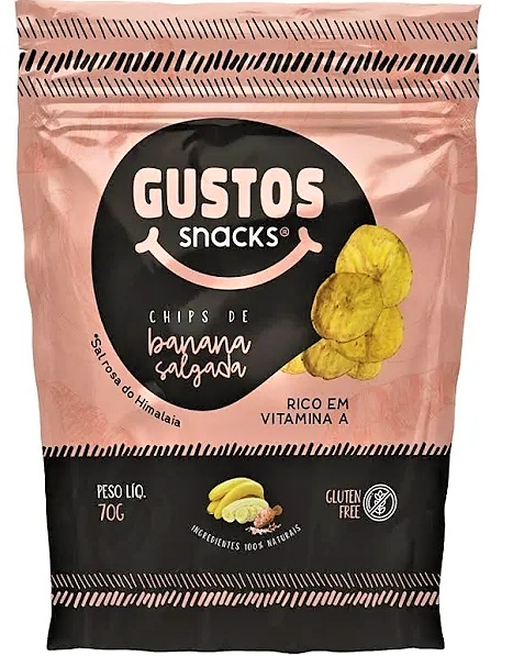 Chips Banana Salgada Gustos 70g