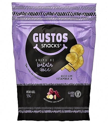 Chips De Batata Doce Salgada Gustos 55g