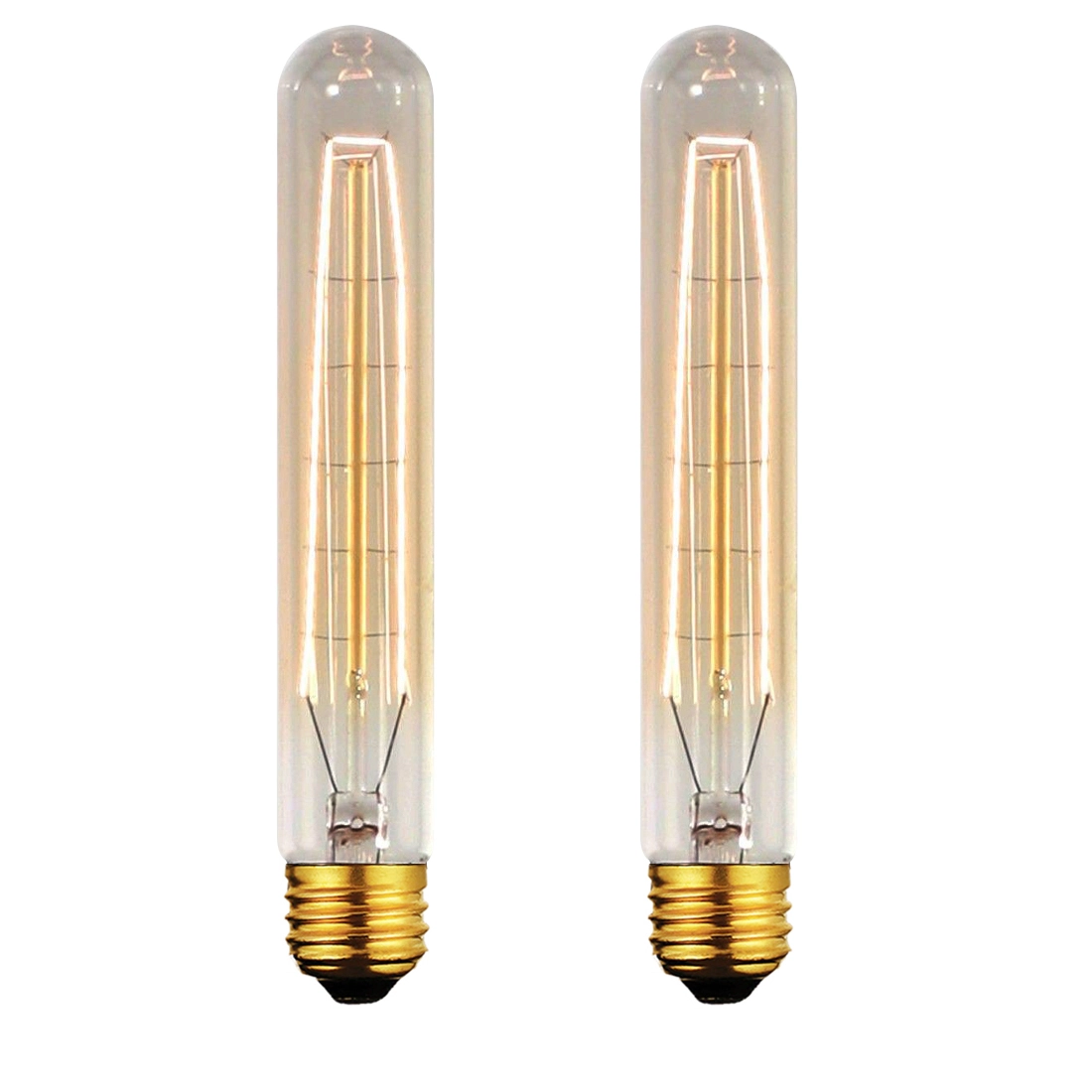 Kit 2 Lâmpadas Retro Vintage T9 Filamento Carbono 220v